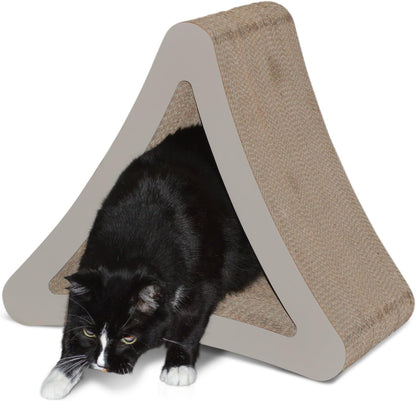 3-Sided Vertical Cat Scratching Post | Available in 18” & 24” | Multiple Angle Cat Scratching Pad, 6 Usable Sides. Scratch, Play, & Perch | 100% Recyclable Cardboard Cat Lounge. 1 Yr Warr